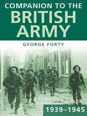 cover image of Companion to the British Army 1939-45